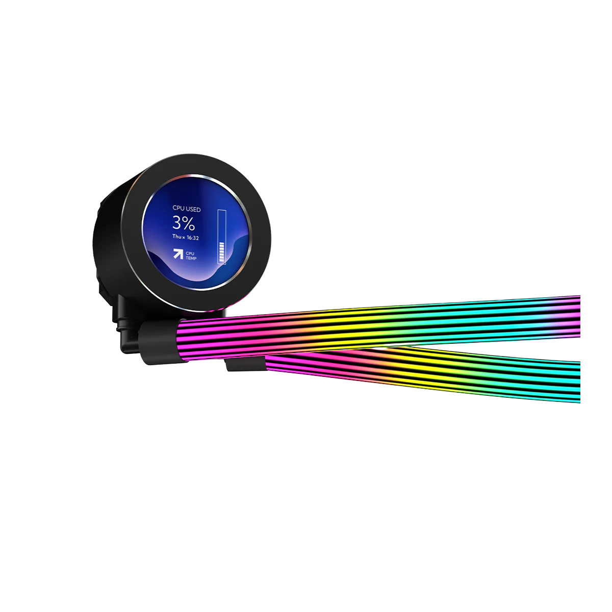 GameOn Kraken N360 360mm LCD Display Liquid CPU Cooler with ARGB Tube GOKRAKENN360 thumbnail 12