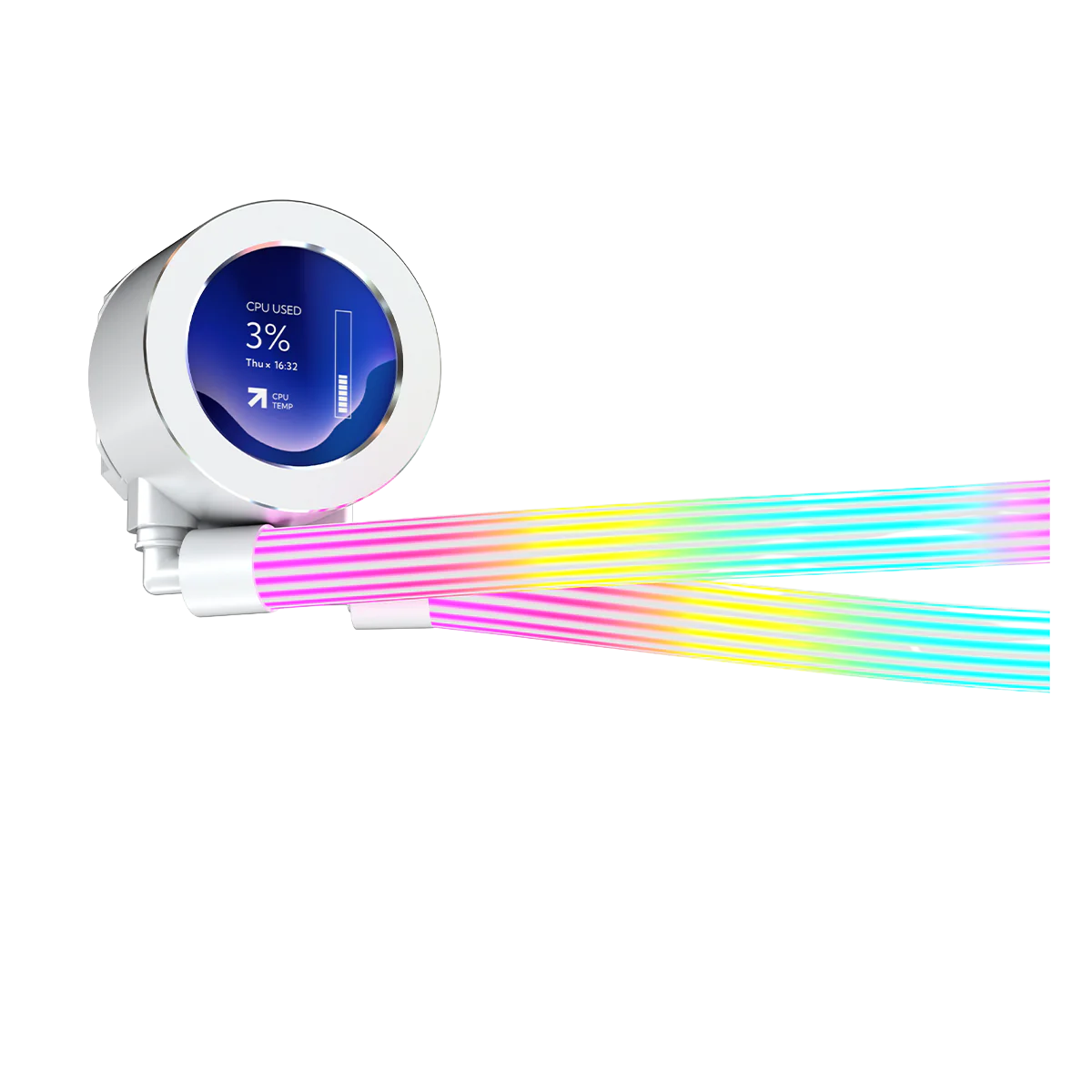GameOn Kraken N360 360mm LCD Display Liquid CPU Cooler with ARGB Tube GOKRAKENN360 thumbnail 5