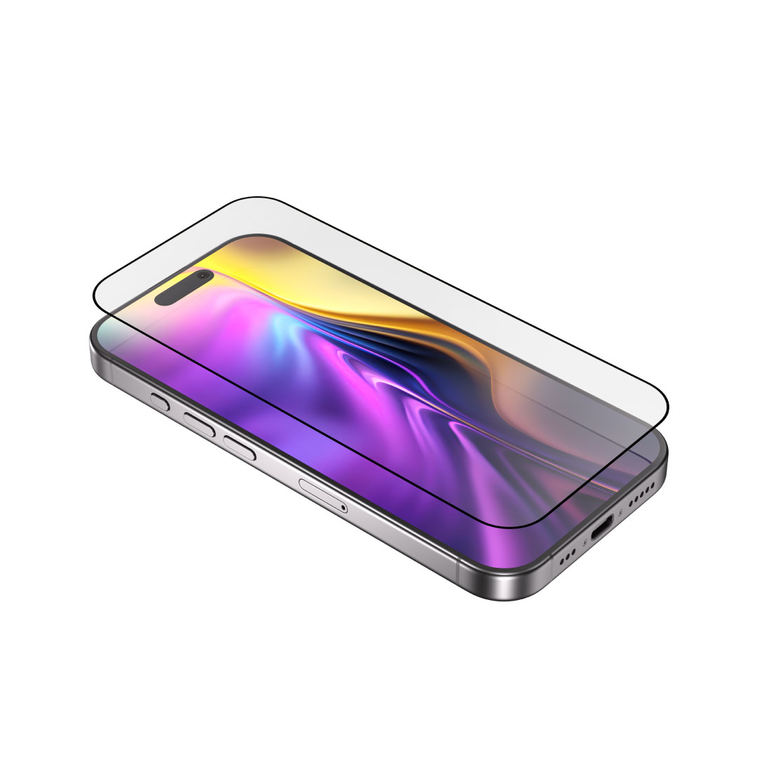 Blupebble Graphene Rock Series Tempered Glass 2.5D For iPhone 17 - Clear BP-ROCKIP17AP-CL
