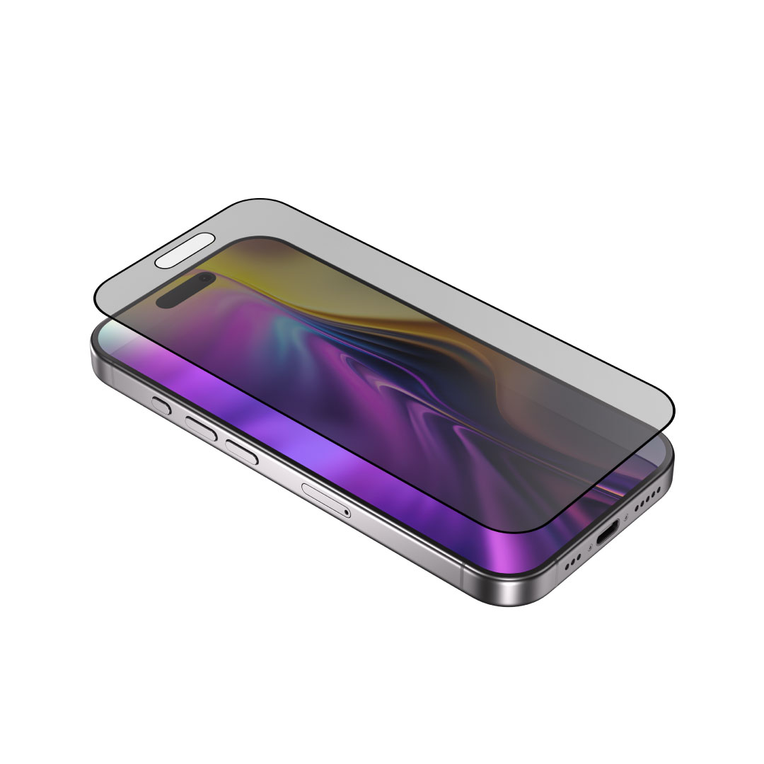 Blupebble Graphene Rock Series Tempered Glass 2.5D For iPhone 17 Pro Max Privacy BP-ROCKIP17MAXAP-PR