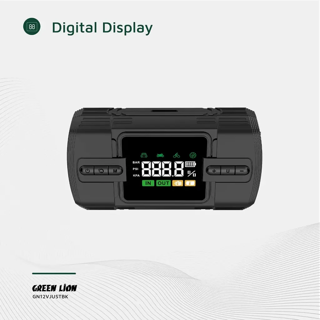 GREEN LION 12V JUMP STARTER 12000 MAH BLACK GN12VJUSTBK thumbnail 5