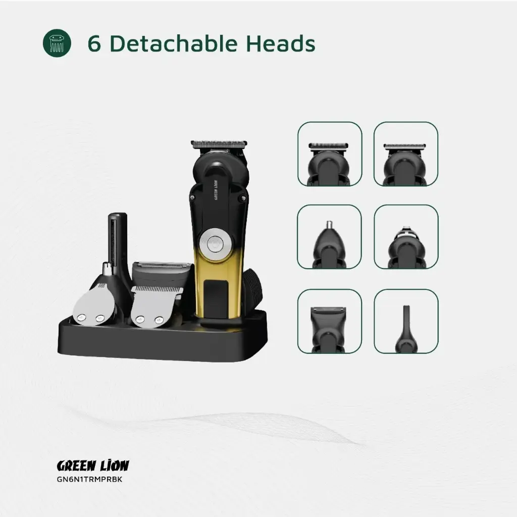 GREEN LION 6 IN 1 TRIM PRO GROOMING KIT BLACK GN6N1TRMPRBK thumbnail 2