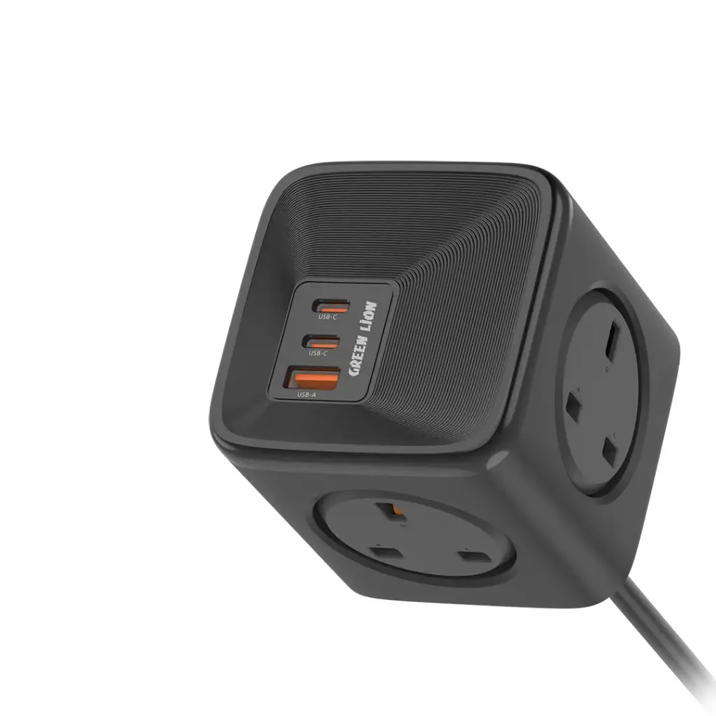 GREEN LION 7 IN 1 COMPACT 33W PPS POWER SOCKET BLACK GN7N133WPSBK thumbnail 2