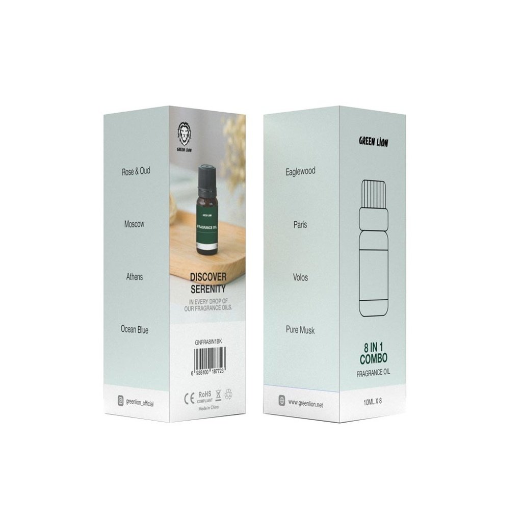GREEN LION 8 IN 1 COMBO FRAGRANCE SET BLACK GNFRA8IN1BK