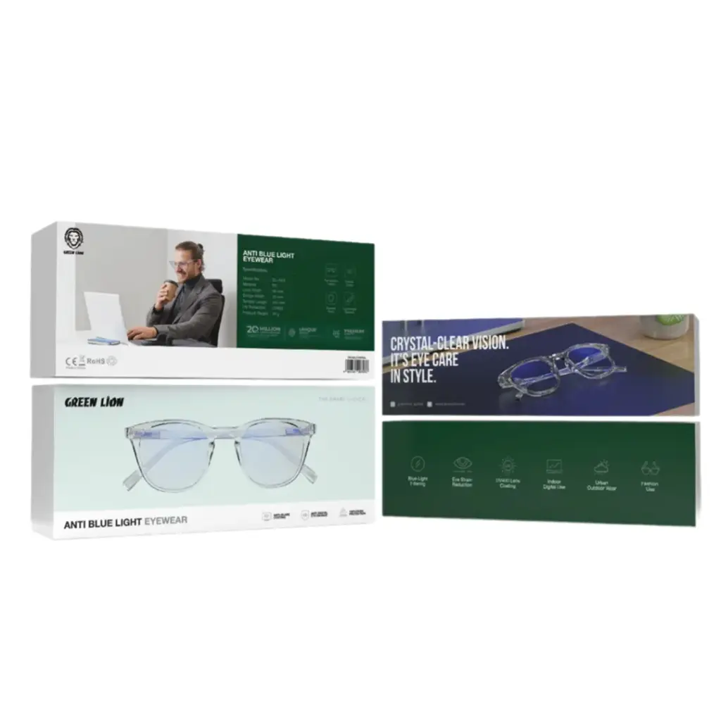 GREEN LION ANTI BLUE LIGHT EYEWEAR CLEAR GNABLEYWRCL thumbnail 3