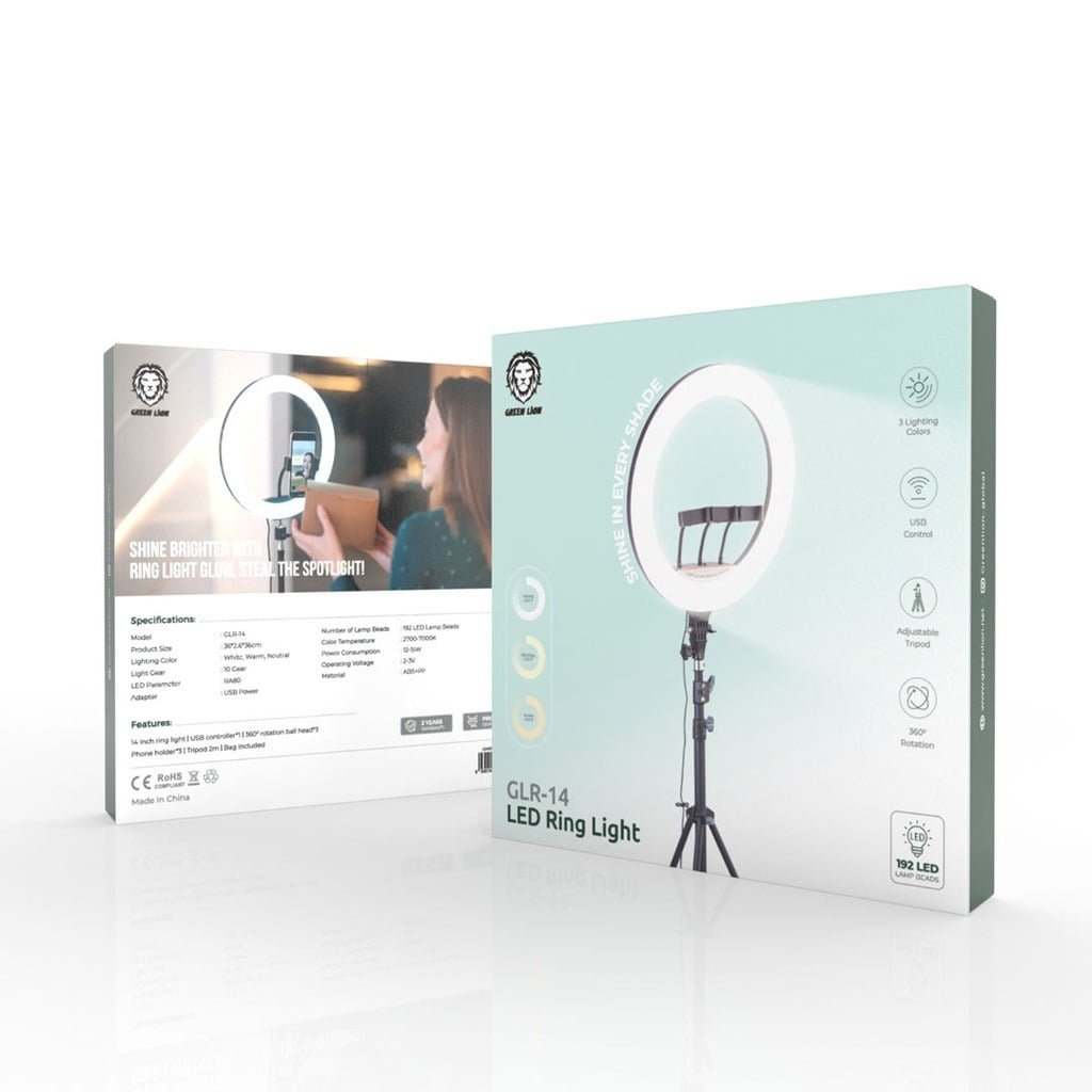 GREEN LION LED RING LIGHT GLR-14 GNRNGLIT14 thumbnail 2