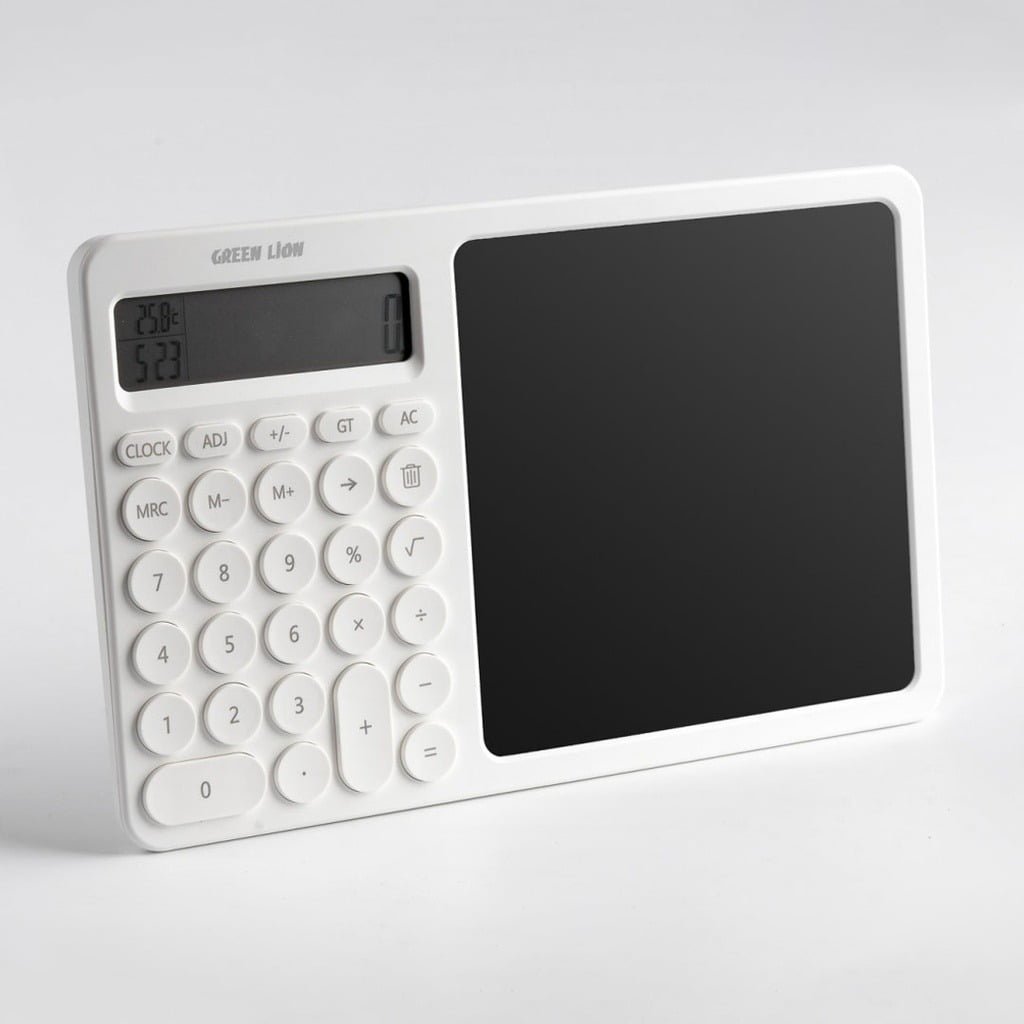 GREEN LION CALCWRITE PRO CALCULATOR-WRITING PAD COMBO WHITE GNCALCWPADWH thumbnail 4