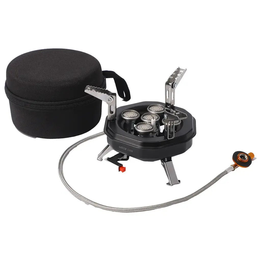 GREEN LION CAMPCOOK 3500W HEAT OUTPUT CAMPING STOVE BLACK GNCPCKSTVBK thumbnail 2