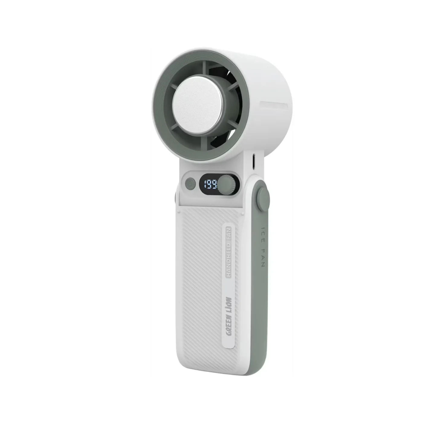 GREEN LION HANDHELD COOLIO PORTABLE FAN WHITE GNCULPFNWH
