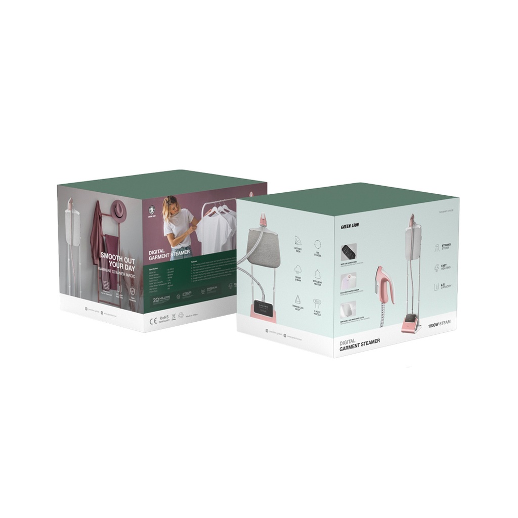 GREEN LION DIGITAL GARMENT STEAMER PINK GNDGSTMRPK thumbnail 3