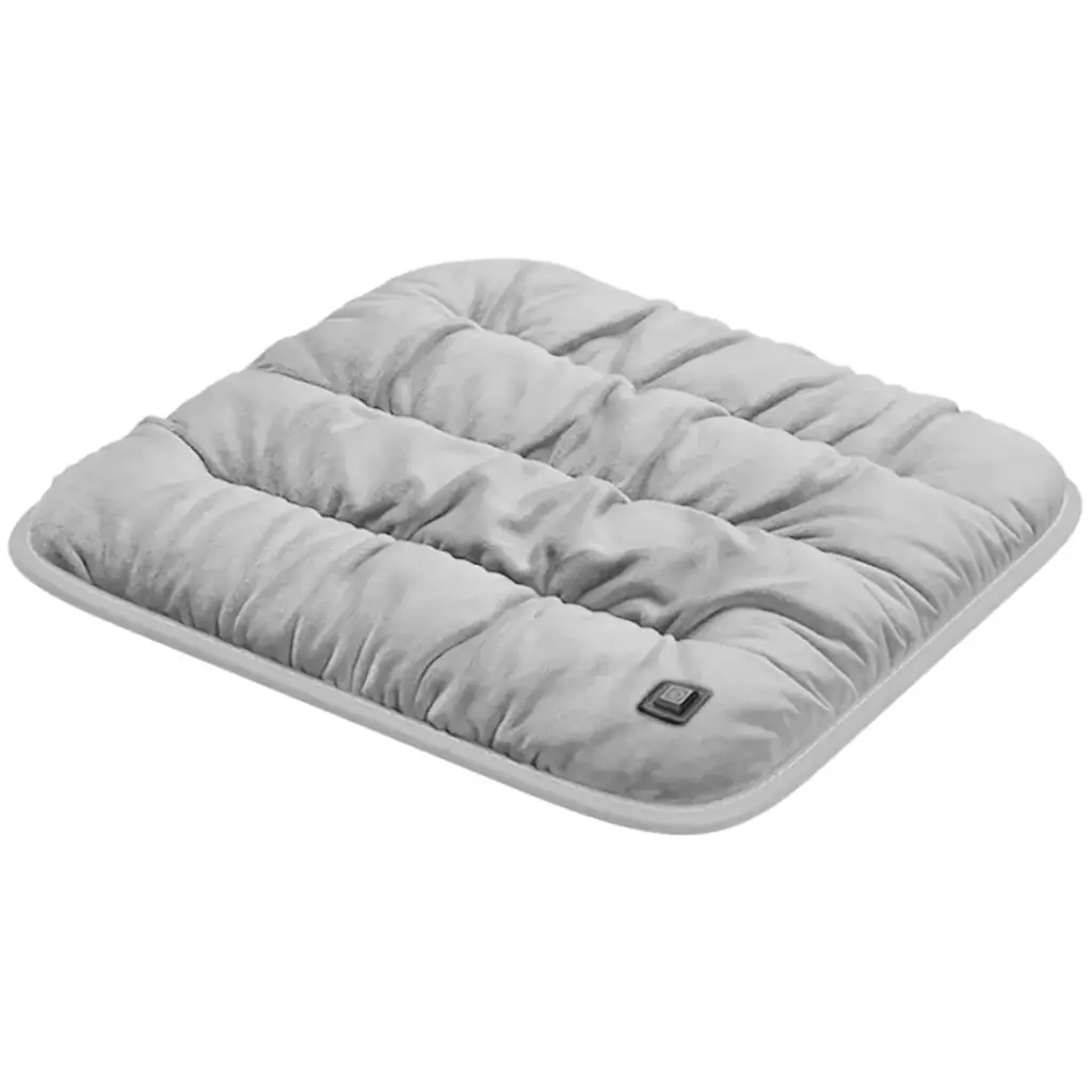 GREEN LION ELECTRIC HEAT PAD HEATED SEAT CUSHION GRAY GNHTCUSHNGY thumbnail 2