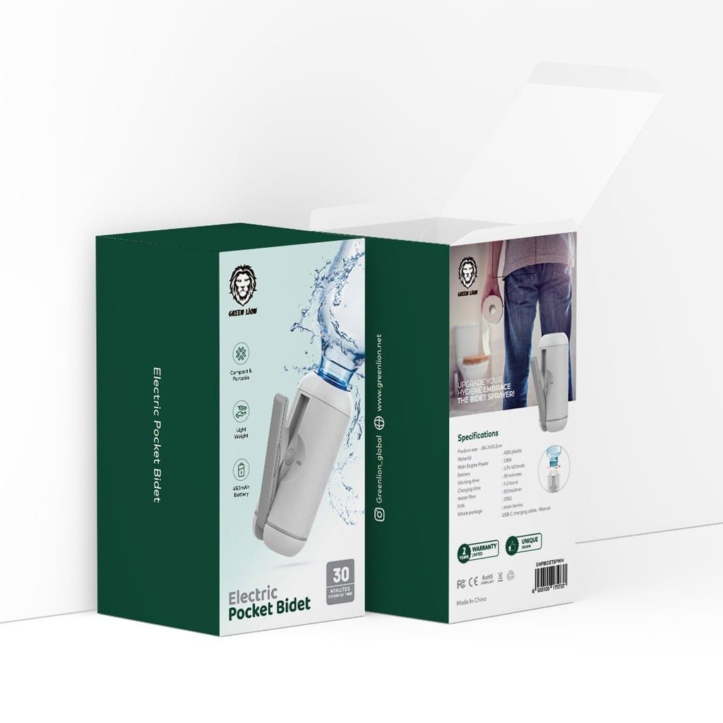 GREEN LION PORTABLE BIDET SPRAYER 450mAh WHITE
