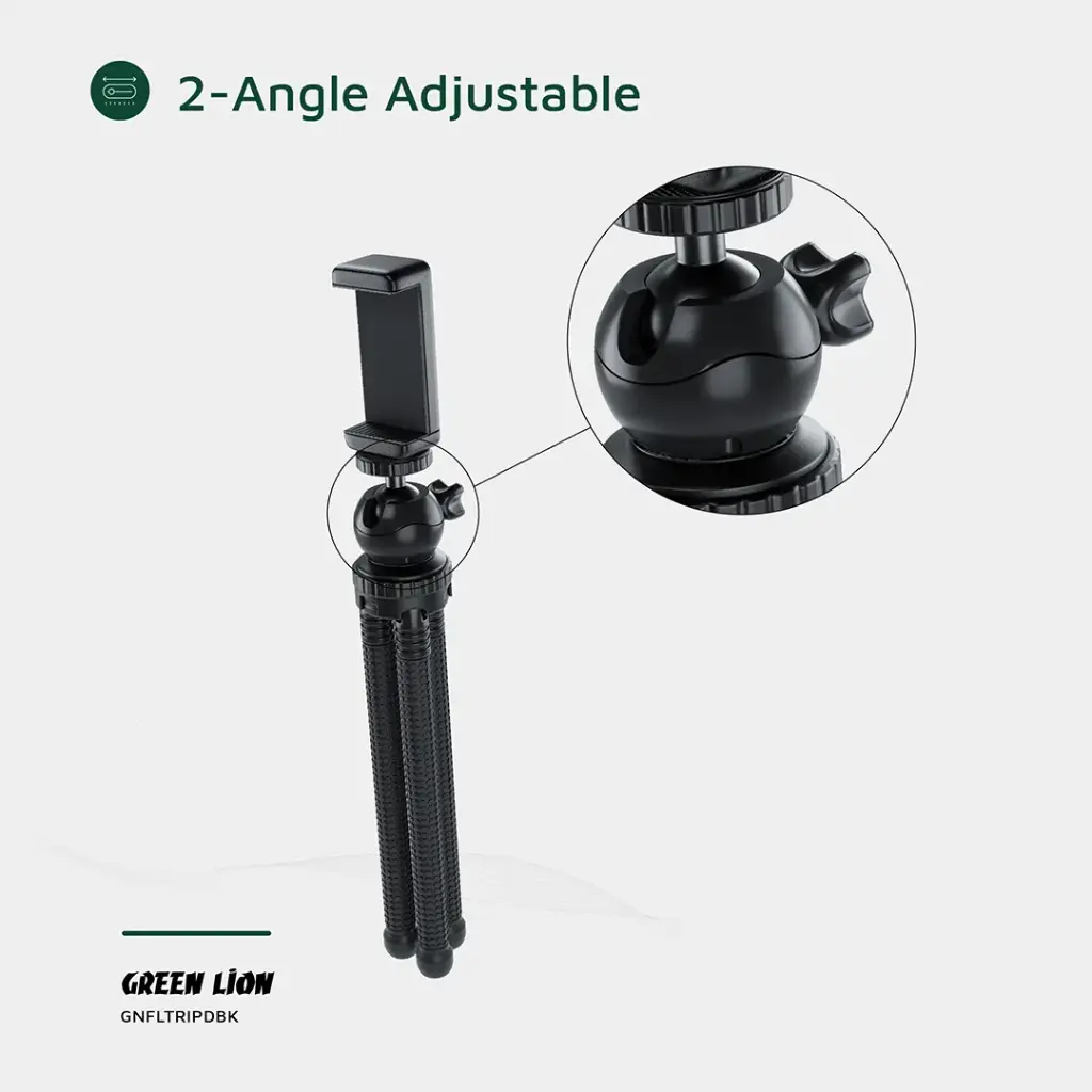 GREEN LION FLEXIBLE TRIPOD WITH FOAM GRIPS BLACK GNFLTRIPDBK thumbnail 5