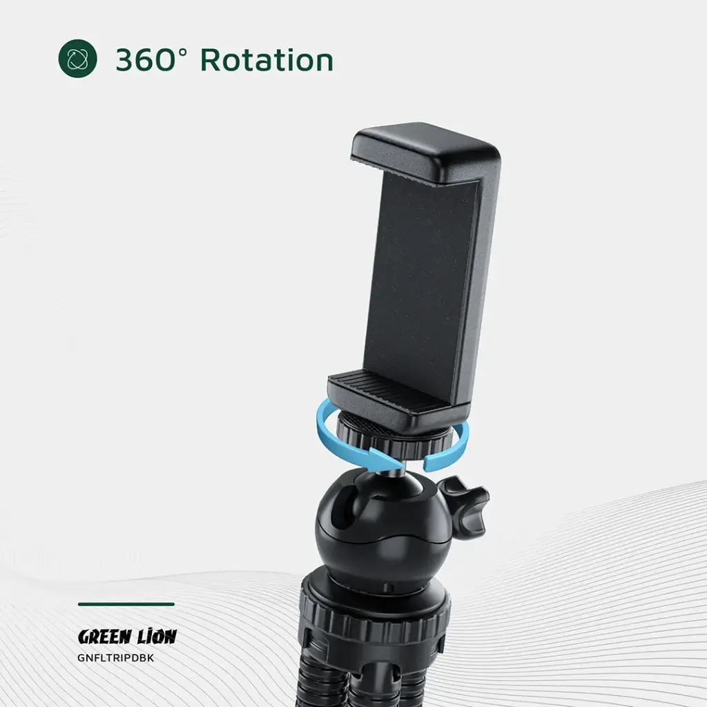 GREEN LION FLEXIBLE TRIPOD WITH FOAM GRIPS BLACK GNFLTRIPDBK thumbnail 4