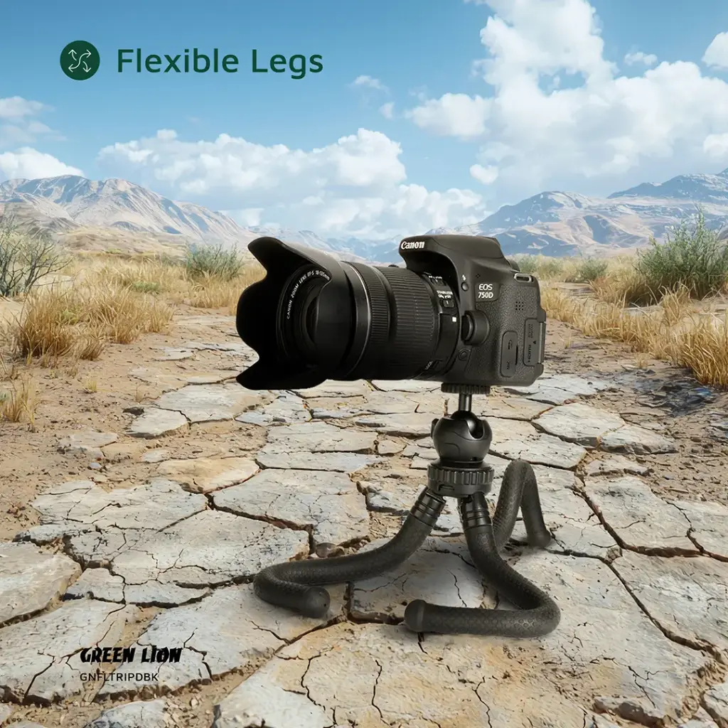 GREEN LION FLEXIBLE TRIPOD WITH FOAM GRIPS BLACK GNFLTRIPDBK thumbnail 3