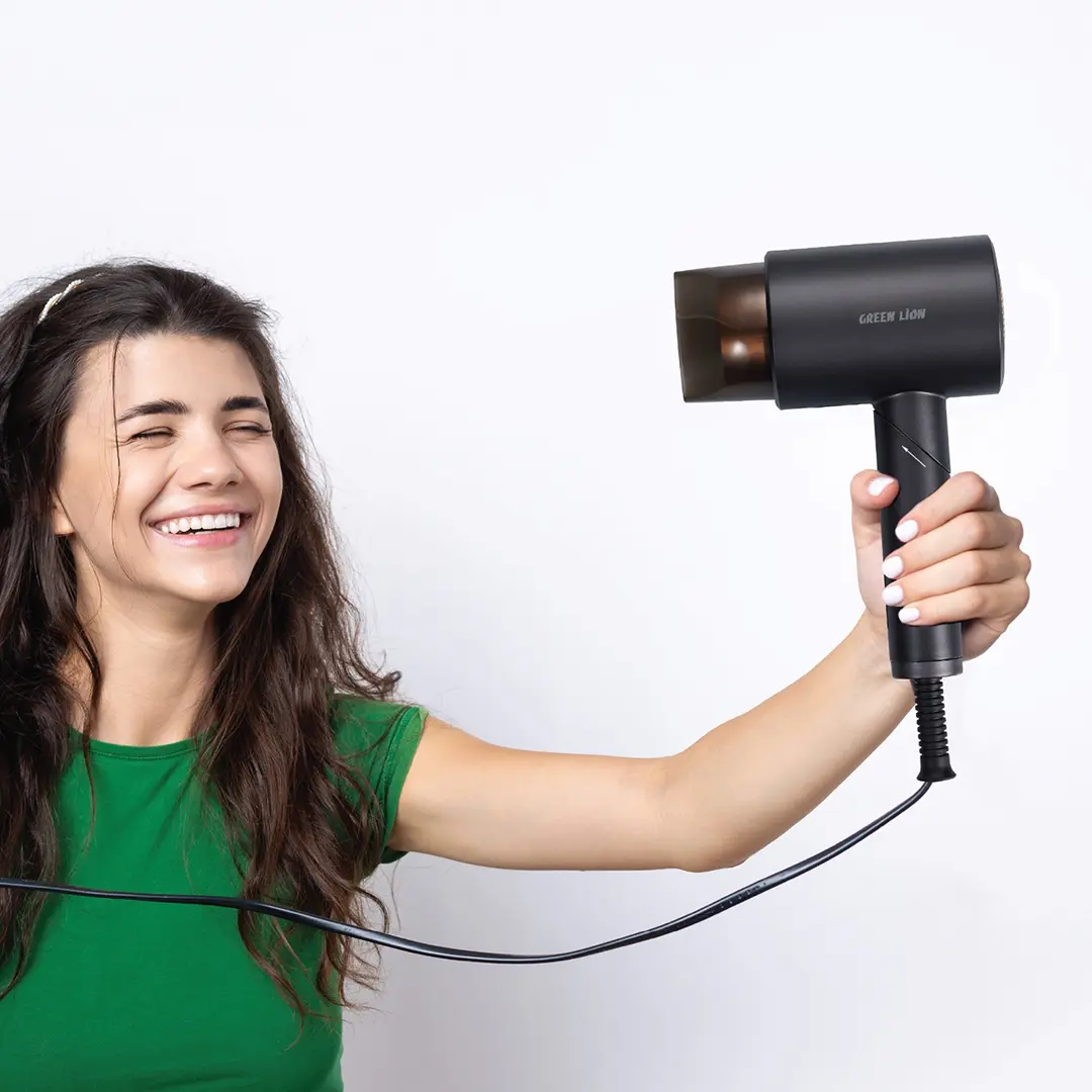 GREEN LION FOLDABLE HAIR DRYER LITE 1200W GREY GNFLAIRDRYGY thumbnail 2