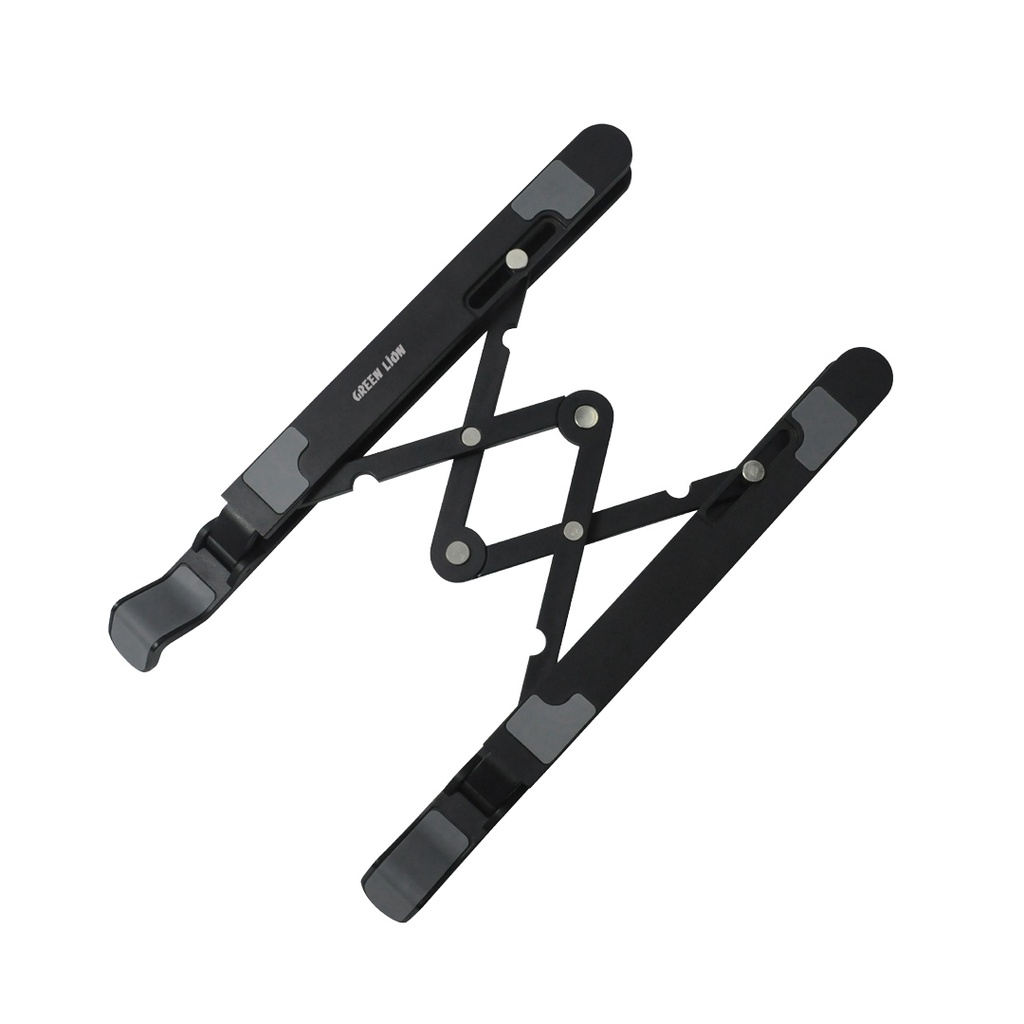 GREEN LION FOLDABLE LAPTOP STAND 7 TILTS BLACK GNFOLAPSTBK thumbnail 5