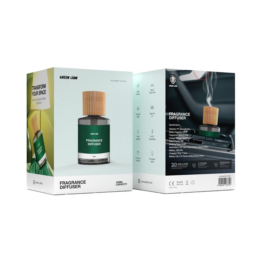 GREEN LION FRAGRANCE DIFFUSER WOOD GNFRADIFSRWD
