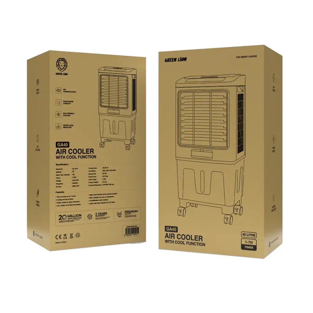 GREEN LION GA40 AIR COOLER 40L 150W WHITE GRAY GNGA40ARCWH thumbnail 3