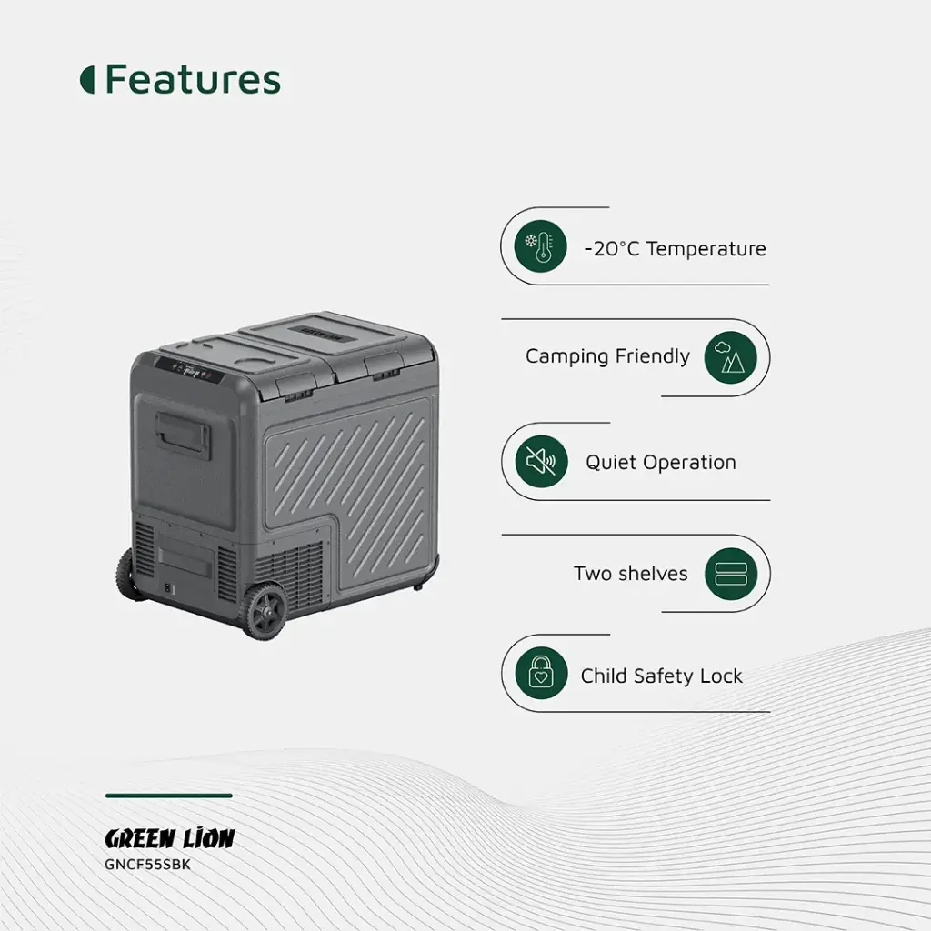 GREEN LION GCF-55 CAR FRIDGE BLACK GNCF55SBK thumbnail 7