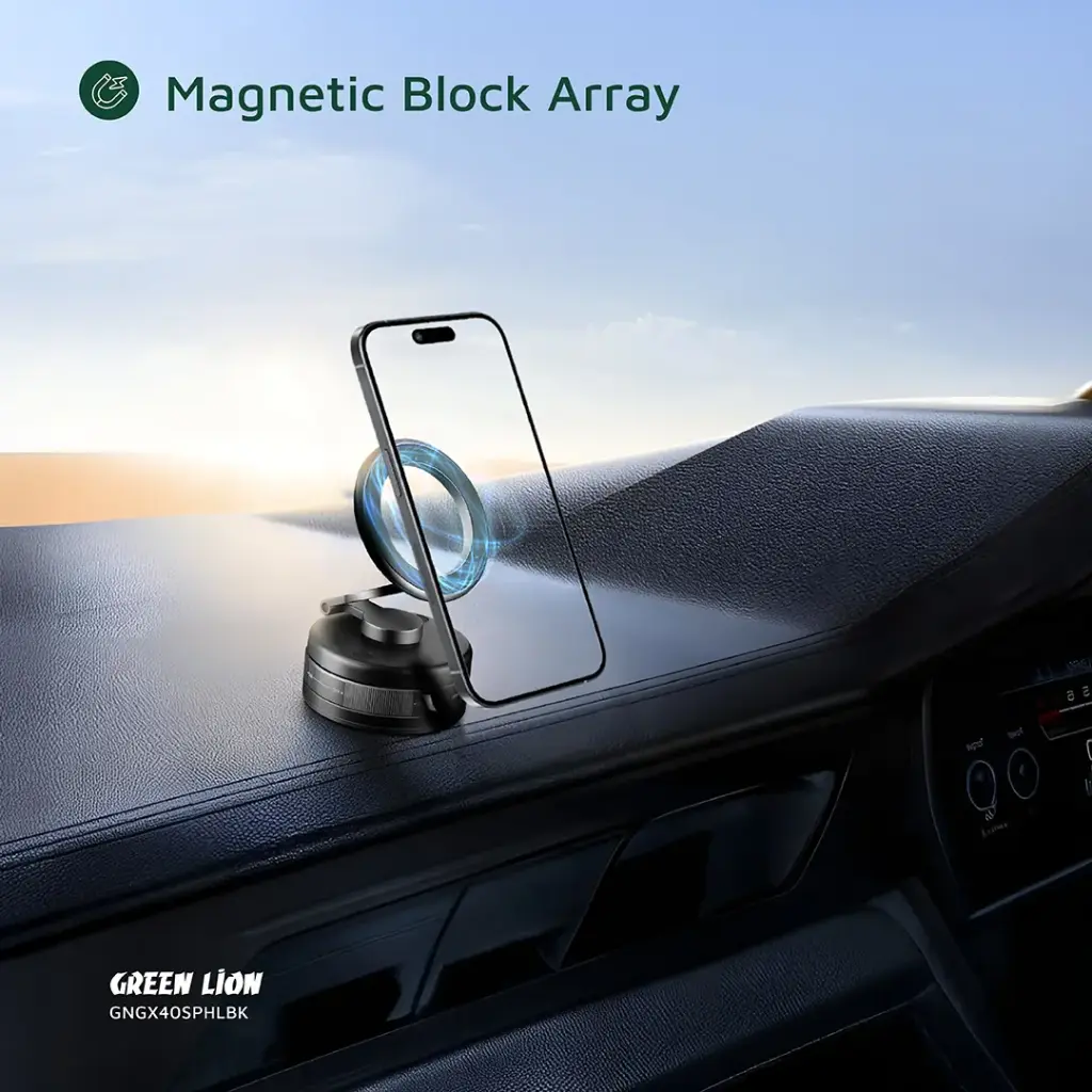 GREEN LION GX-40 MAGSAFE SUCTION PHONE HOLDER BLACK GNGX40SPHLBK thumbnail 5