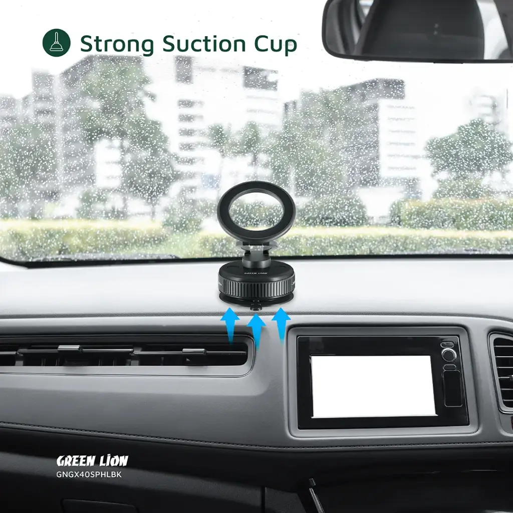 GREEN LION GX-40 MAGSAFE SUCTION PHONE HOLDER BLACK GNGX40SPHLBK thumbnail 4