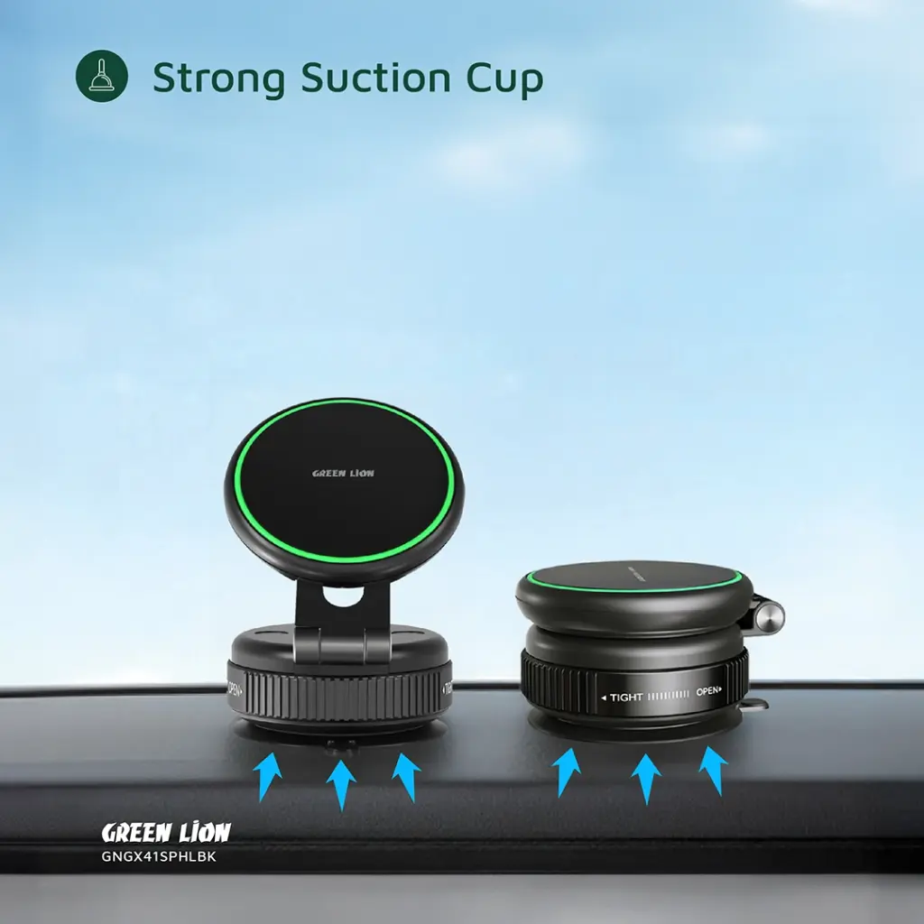 GREEN LION GX-41 MAGSAFE SUCTION PHONE HOLDER BLACK GNGX41SPHLBK thumbnail 5