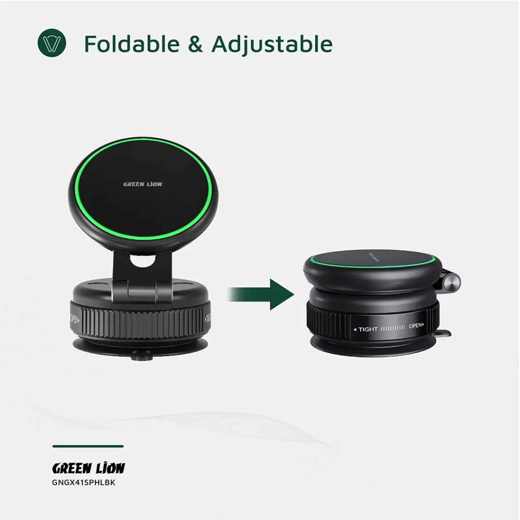 GREEN LION GX-41 MAGSAFE SUCTION PHONE HOLDER BLACK GNGX41SPHLBK thumbnail 4