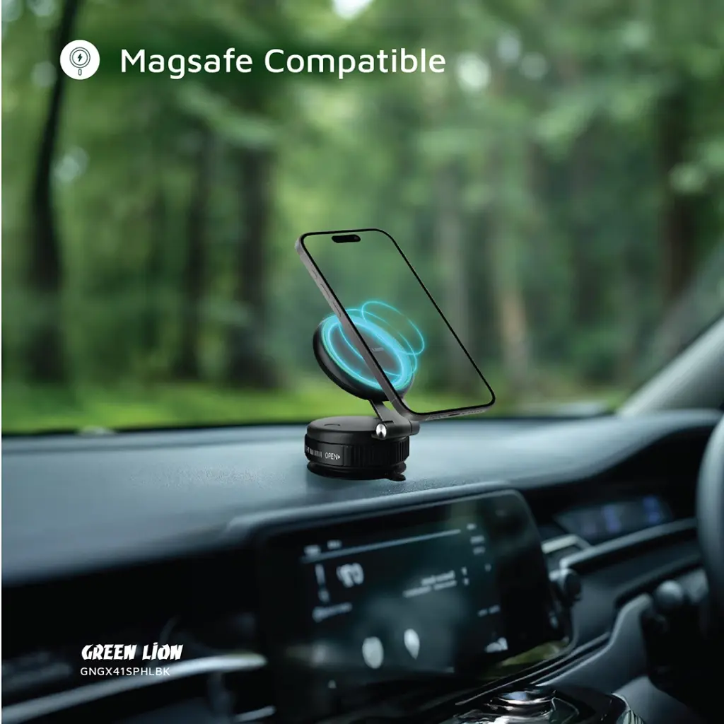 GREEN LION GX-41 MAGSAFE SUCTION PHONE HOLDER BLACK GNGX41SPHLBK thumbnail 6