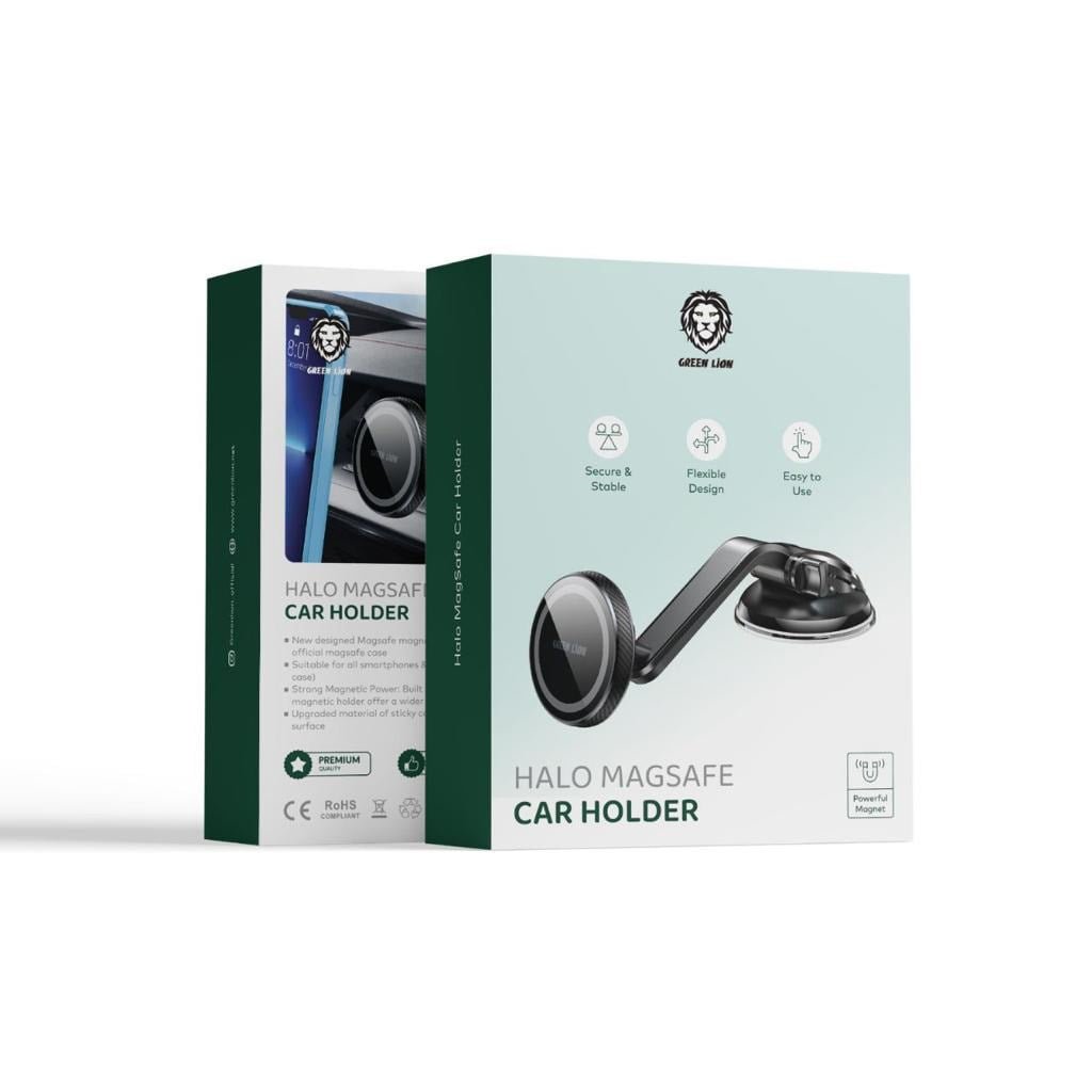 GREEN LION HALO MAGSAFE CAR HOLDER BLACK GNHMAGHLDRBK thumbnail 3