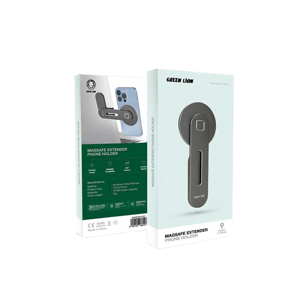 GREEN LION MAGSAFE EXTENDER PHONE HOLDER GRAY GNMGEXPHLDGY thumbnail 2