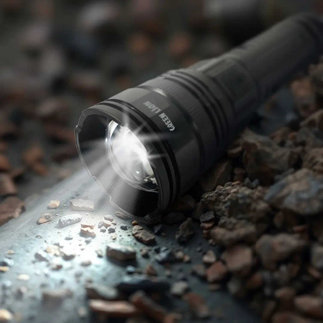 GREEN LION HYPER RAY LED TORCH 2000LM BLACK GNHR2000LMBK thumbnail 5