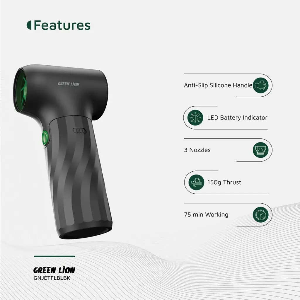 GREEN LION JETFLOW AIR BLOWER BLACK GNJETFLBLBK thumbnail 6