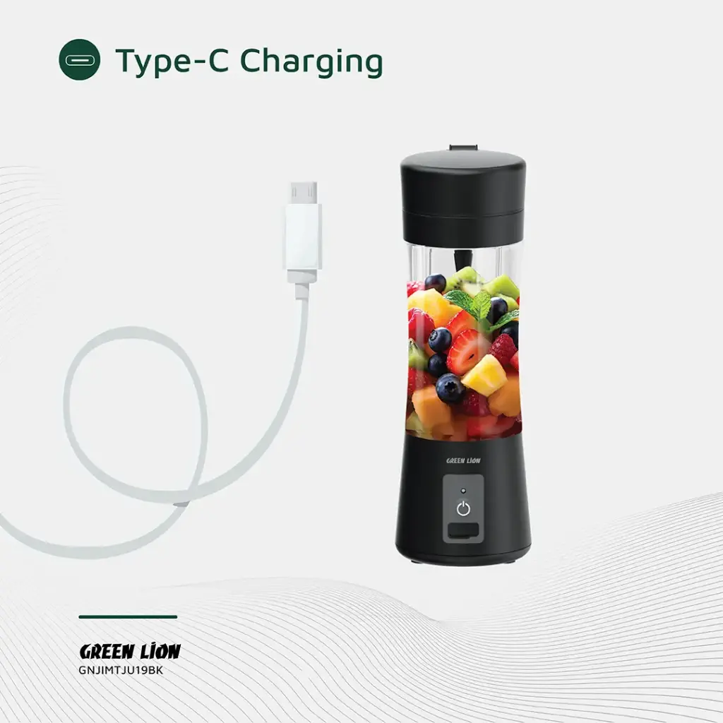 GREEN LION JUICE MATE PORTABLE JUICER 380ML BLACK GNJIMTJU19BK thumbnail 7