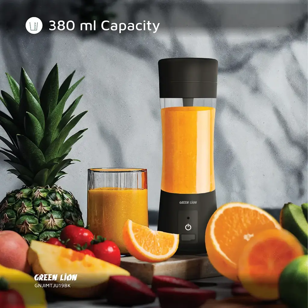 GREEN LION JUICE MATE PORTABLE JUICER 380ML BLACK GNJIMTJU19BK thumbnail 4