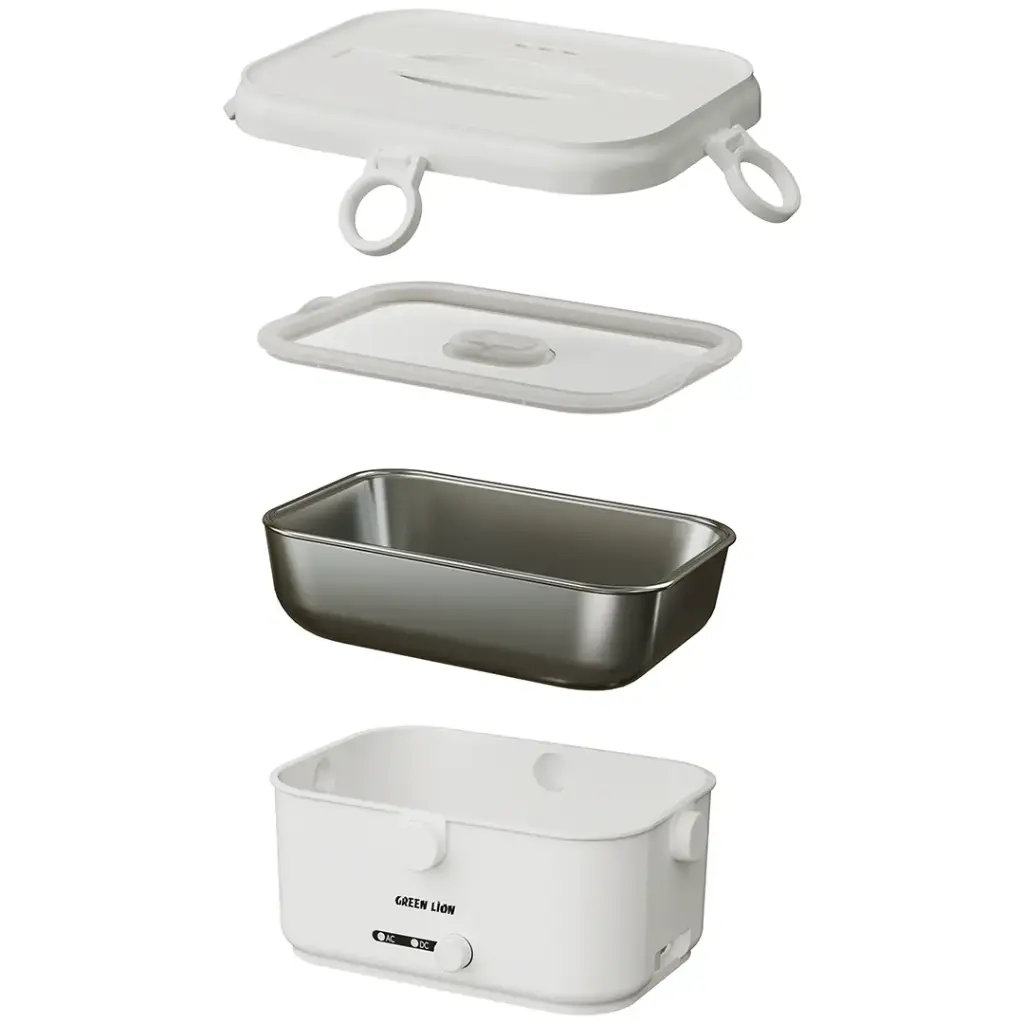 GREEN LION LUNCH MATE ELECTRIC LUNCH BOX 1.8L WHITE GNLCHMTEWH thumbnail 2