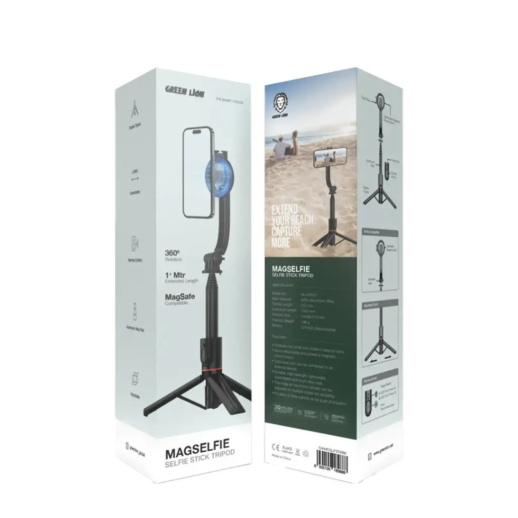 GREEN LION MAGSELFIE SELFIE STICK TRIPOD BLACK GNMGSLFSTRBK thumbnail 2
