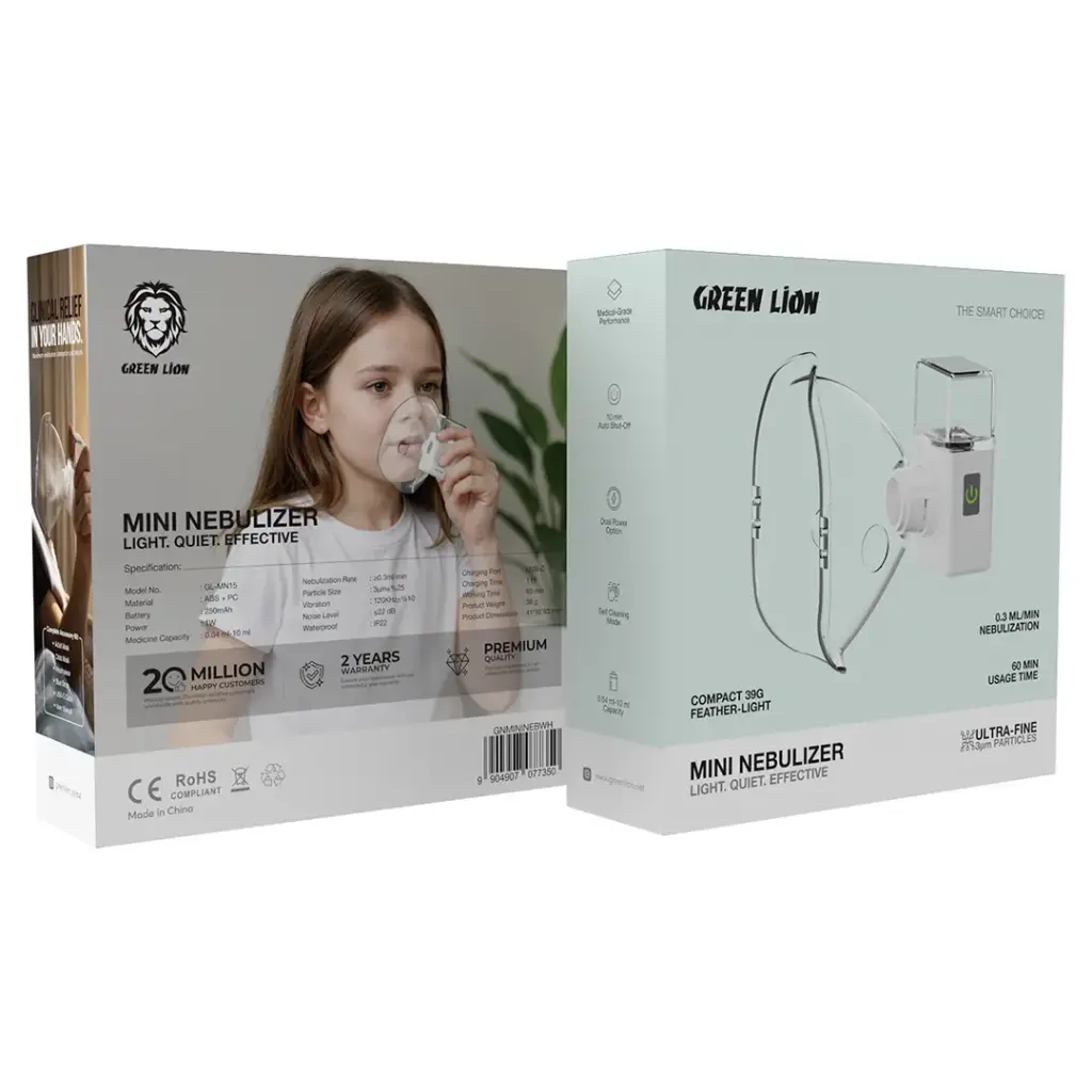 GREEN LION MINI NEBULIZER WHITE GNMININEBWH thumbnail 7