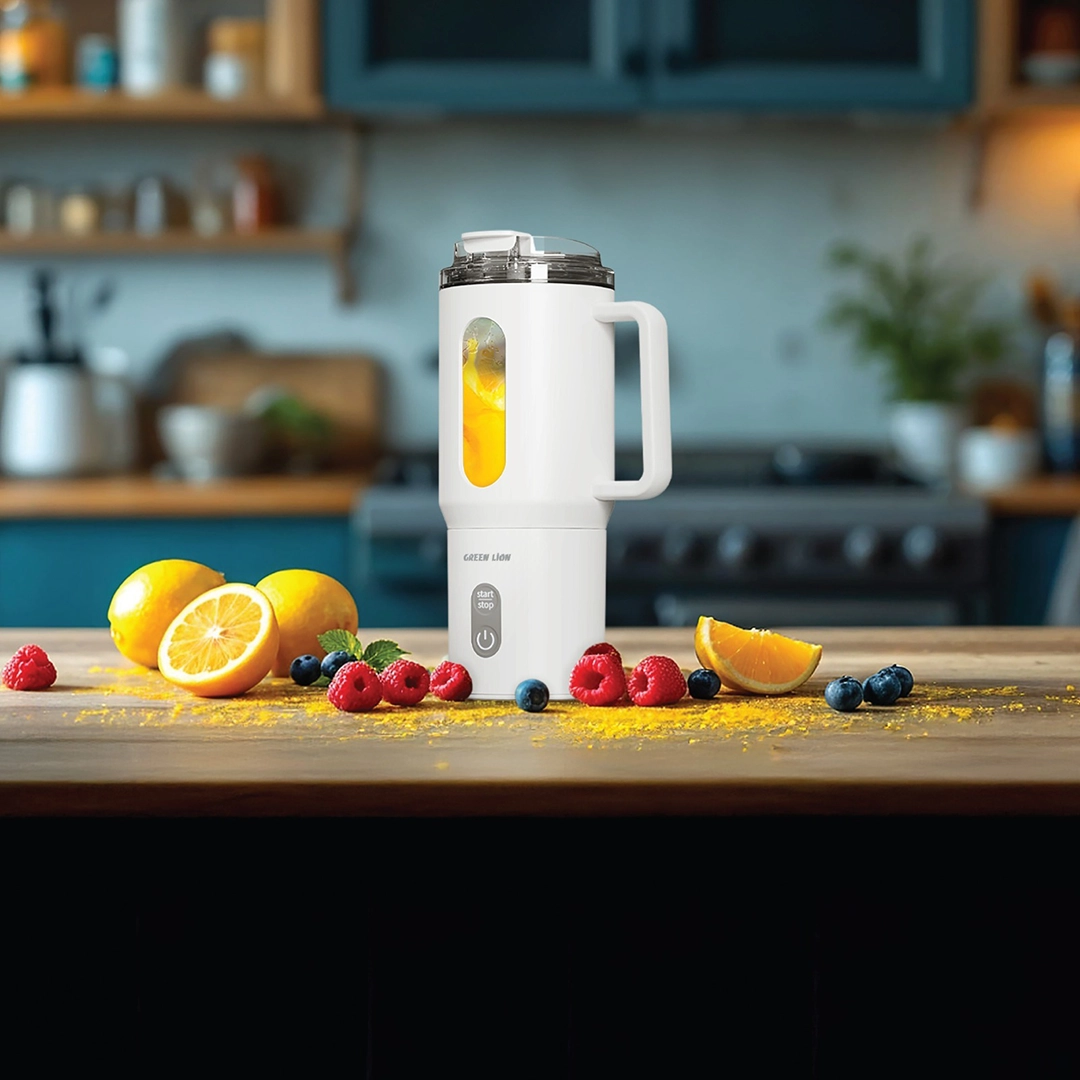 GREEN LION MUG BLEND PORTABLE JUICER 500ML WHITE GNMGBL500WH thumbnail 2