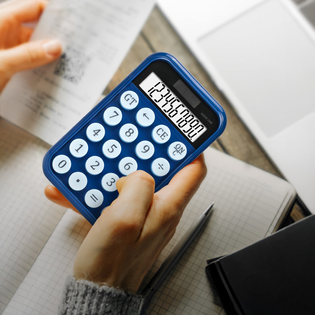 GREEN LION POCKET CALCULATOR 10 DIGITS BLUE GNPOCAL10BL thumbnail 2