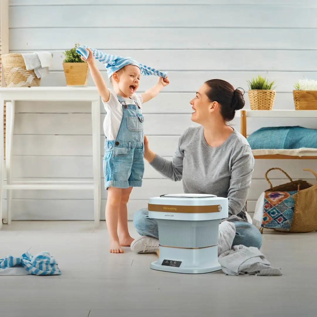 GREEN LION PORTABLE WASHING MACHINE 6L BLUE GNPRTWM6LBL thumbnail 2