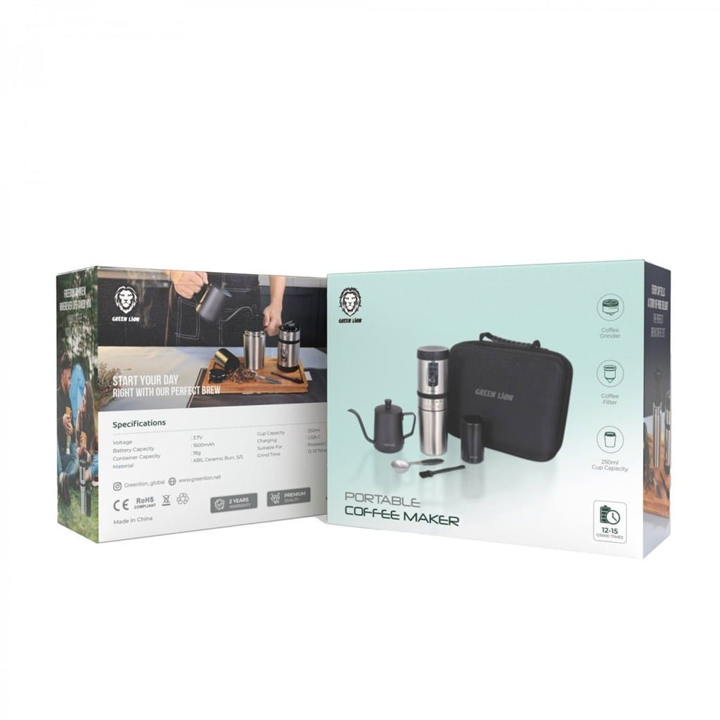 GRION LION PORTABLE COFFEE MAKER GNPTCOFEMBK thumbnail 2