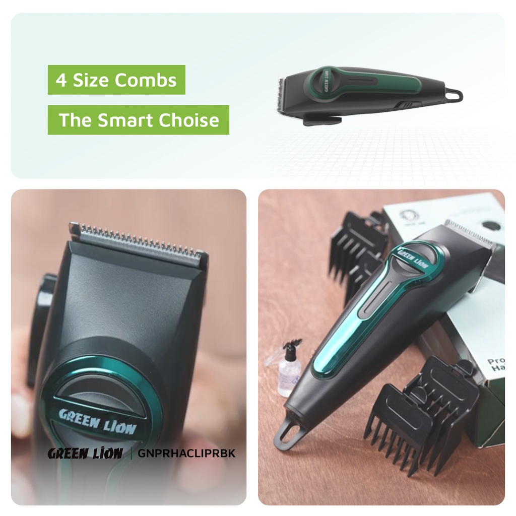 GREEN LION PROFESSIONAL HAIR CLIPPER BLACK GNPRHACLIPRBK thumbnail 3