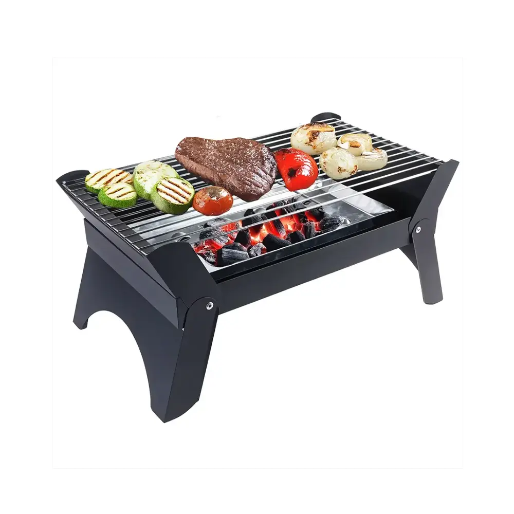 GREEN LION QUDRA FOLDABLE BBQ GRILL BLACK GNQDRBBQSTBK