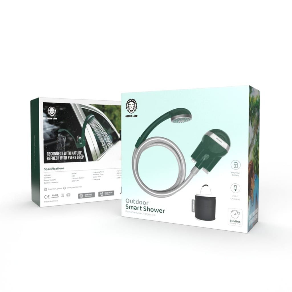 GREEN LION OUTDOOR SMART SHOWER PORTABLE AND RECHARGABLE GREEN GNOTDSHWGN thumbnail 3