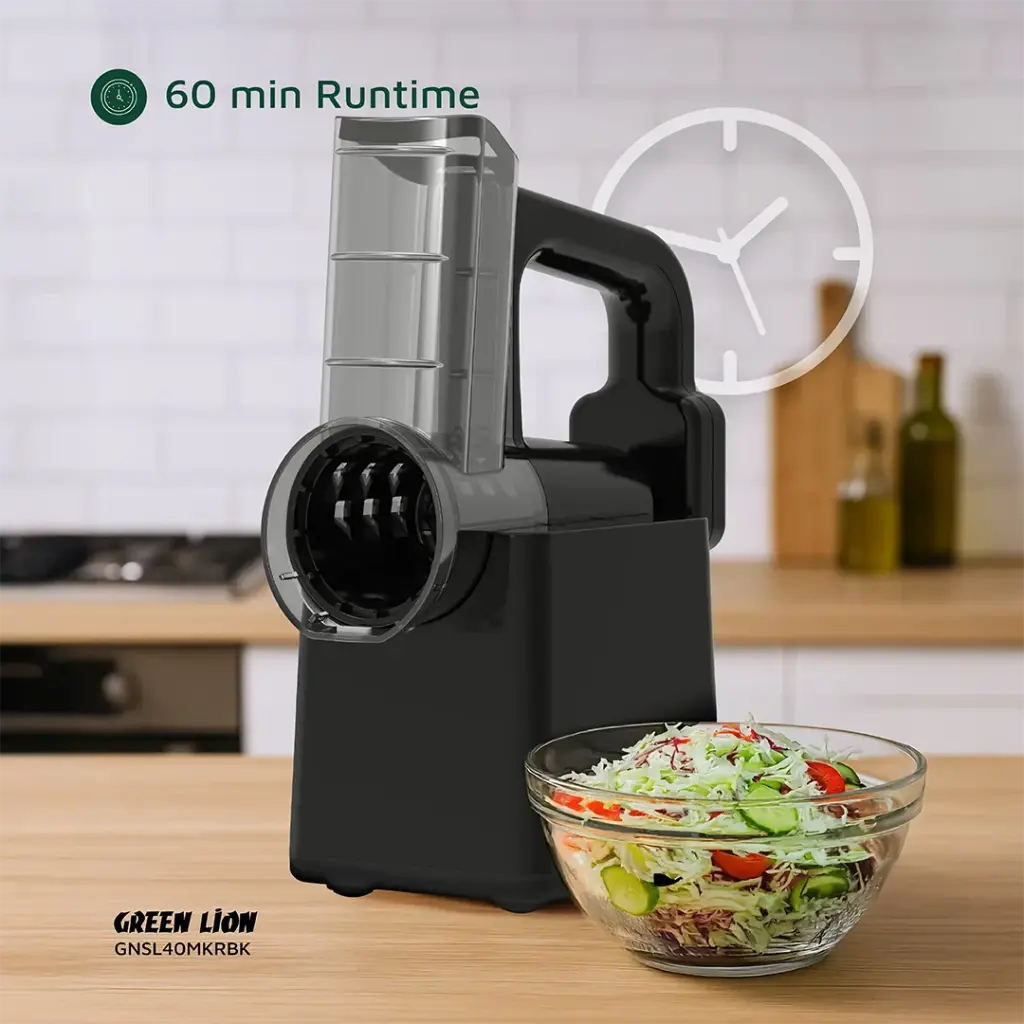 GREEN LION SALAD MAKER SLICING CHOPPING SHREDDING BLACK GNSL40MKRBK thumbnail 6