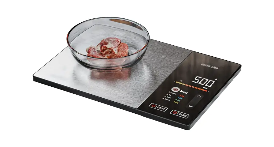 GREEN LION SMART FOOD SCALE WITH ADVANCED TFT DISPLAY BLACK GNSMFSL6BK