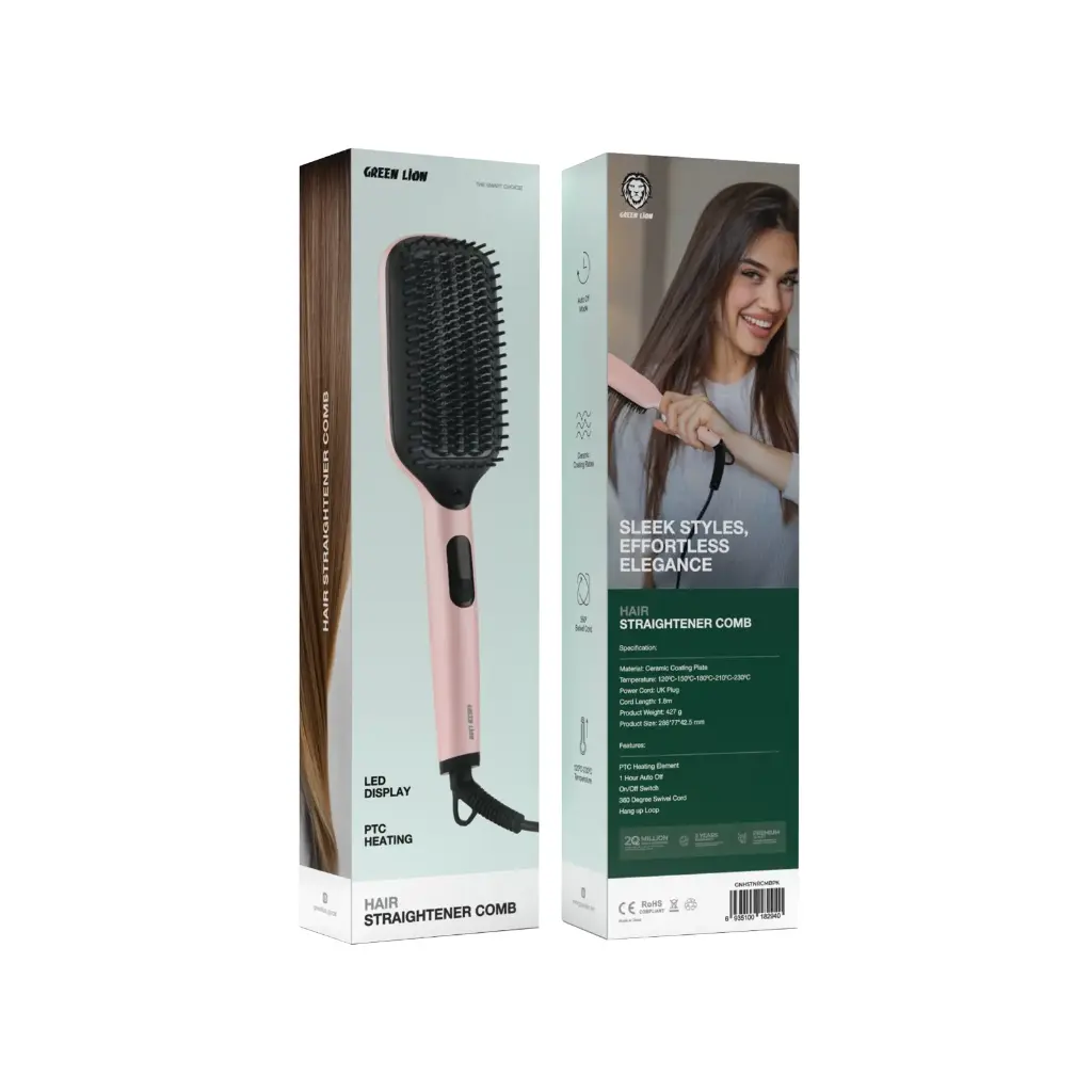 GREEN LION HAIR STRAIGHTENER PINK GNHSTNRCMBPK thumbnail 2