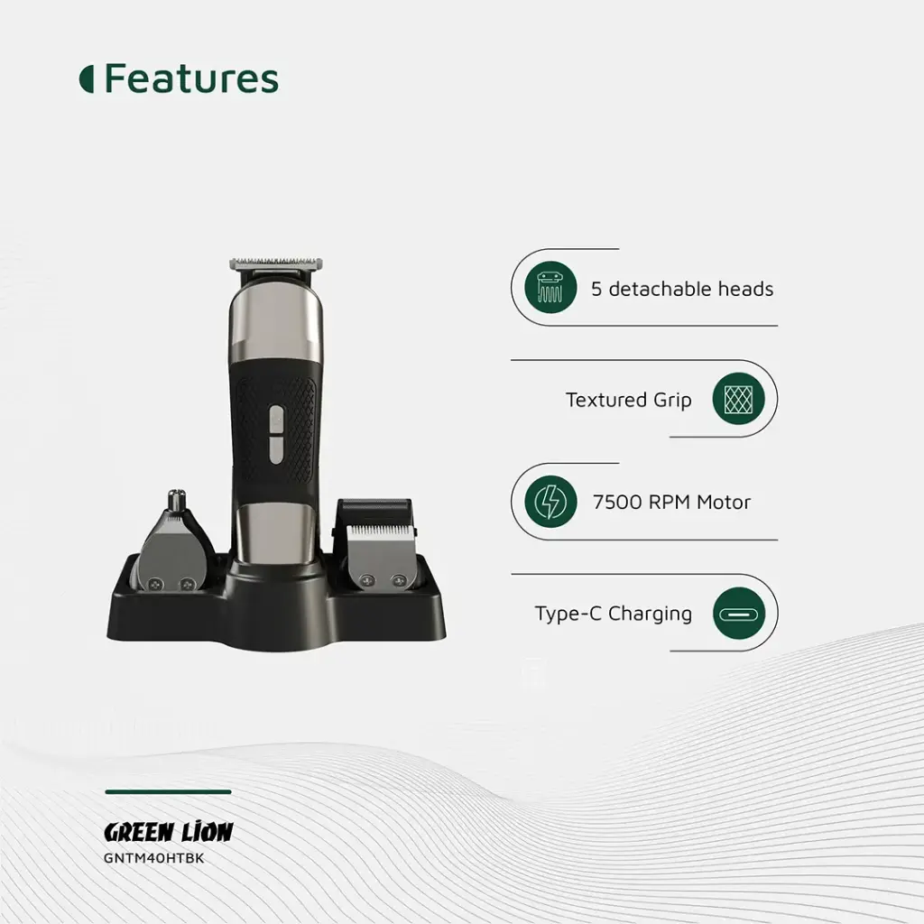 GREEN LION TRIM MASTER 5 IN 1 TRIMMER BLACK GNTM40HTBK thumbnail 3