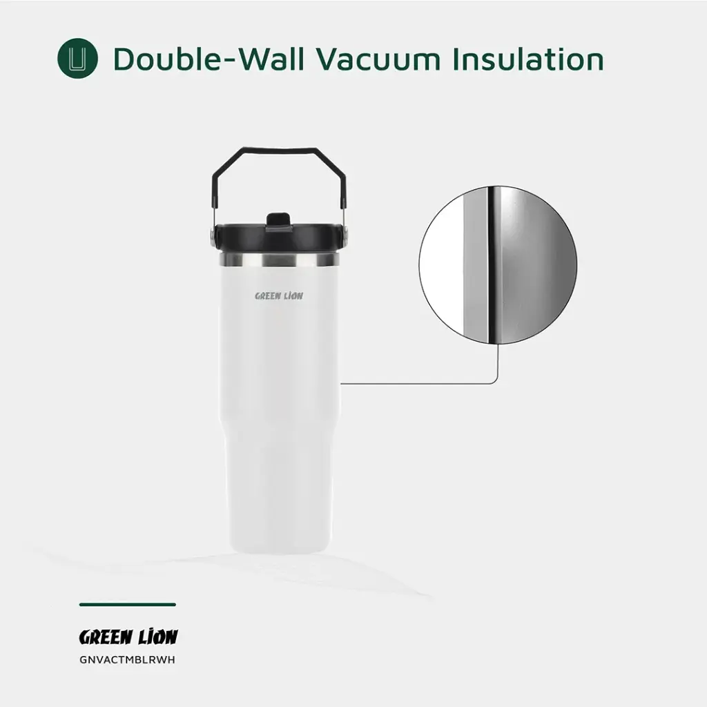 GREEN LION VACUUM TUMBLER 900ML WHITE GNVACTMBLRWH thumbnail 6